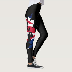 Brits vlagpatroon Red Blue White Union Jack Womens Leggings