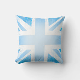 Brits vliegende blauw kussen