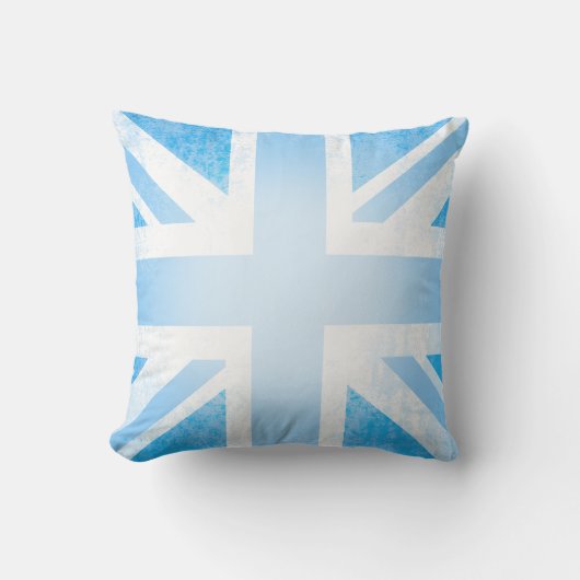 Brits vliegende blauw kussen (Voorkant)