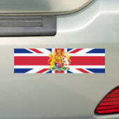 Brits wapenschild en vlag bumpersticker (Op auto)