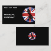 Brits Wereldbol, Jouw naam Hier, name@hotmail.comw Visitekaartje (Voorkant / Achterkant)