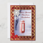 Brits winterlandschap kerstmis kaart (Voorkant)