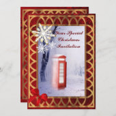 Brits winterlandschap kerstmis kaart (Voorkant / Achterkant)