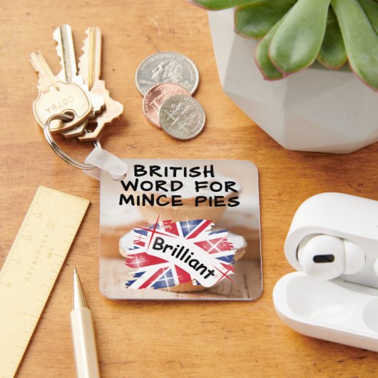 Brits Woord voor Gehakt Pies - BRILLIANT Sleutelhanger (Bureau)
