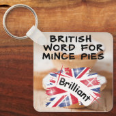 Brits Woord voor Gehakt Pies - BRILLIANT Sleutelhanger (Voorkant)