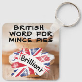 Brits Woord voor Gehakt Pies - BRILLIANT Sleutelhanger (Achterkant)