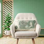 Britse 1970 £ 1 Note Cushion - Queen Elizabeth II Kussen