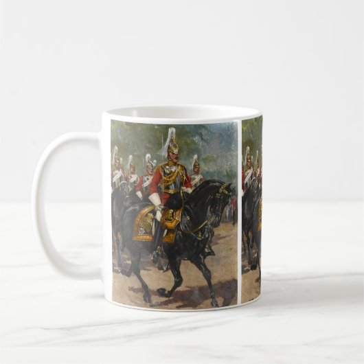 Britse 1e Life Guards van de Household Cavalry op Koffiemok (Links)