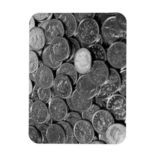 Britse 5-pence-munten magneet (Verticaal)
