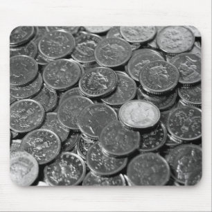 Britse 5-pence-munten muismat