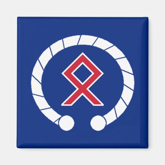 Britse AngloCeltic Magnet - Torc & Rune (Voorkant)