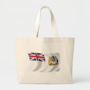 Britse Antarctische Vlag Boodschappentas Grote Tote Bag