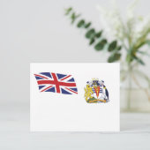 Britse Antarctische Vlag Postkaart (Staand voorkant)