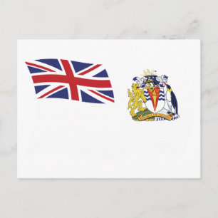 Britse Antarctische Vlag Postkaart