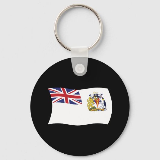 Britse Antarctische Vlag Sleutelhanger (Voorkant)
