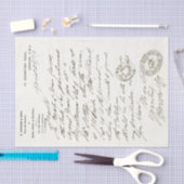  Britse Art Letter Decoupage Handschrift Tissuepapier (Craft)