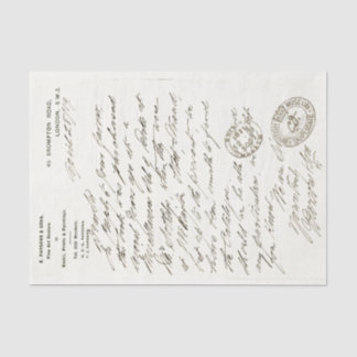 Britse Art Letter Decoupage Handschrift Tissuepapier