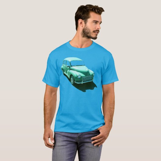 BRITSE AUTO: KLASSIEKE MORRIS MINOR T-SHIRT (Voorkant volledig)