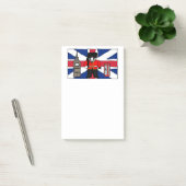Britse Badger Cartoon met Big Ben en Flag Post-it® Notes (Kantoor)