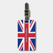 Britse Bagagelabels, patriotten Britse vlag Bagagelabel (Voorkant verticaal)