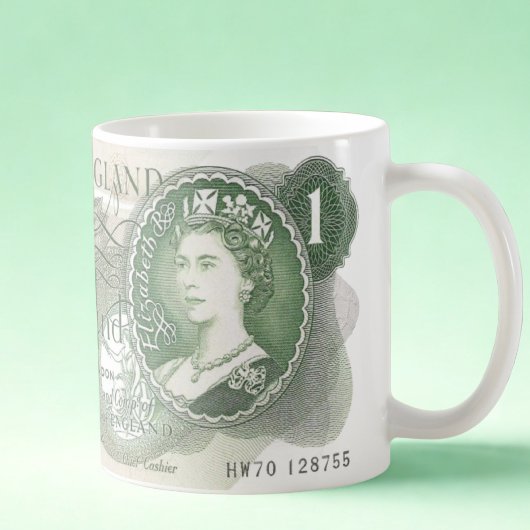 Britse bankbiljet Mok - 1970 One Pound Note op Mok