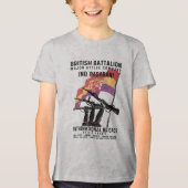 Britse Bataljon Majoor Attlee Company Tri-Blend Shirt (Voorkant)