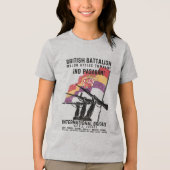 Britse Bataljon Majoor Attlee Company Tri-Blend Shirt (Voorkant)
