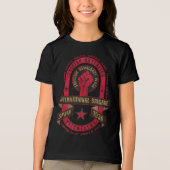Britse bataljon van de Internationale Brigade Tri-Blend Shirt (Voorkant)