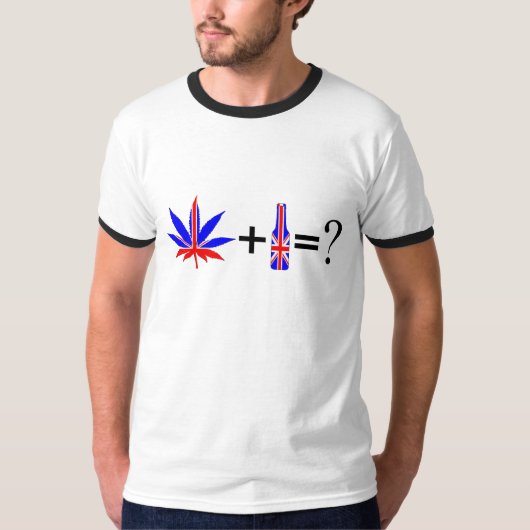 Britse Beer and Weed Party T-shirt (Voorkant)