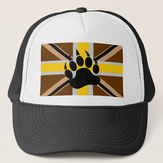 Britse Beer Pride Flag Trucker Pet (Voorkant)