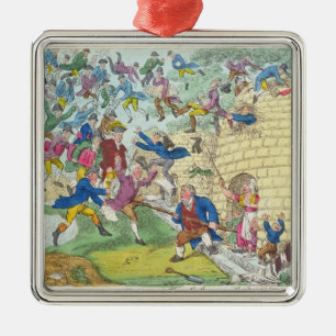 Britse belastingverlichting of zwerm metalen ornament