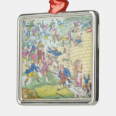 Britse belastingverlichting of zwerm metalen ornament (Links)