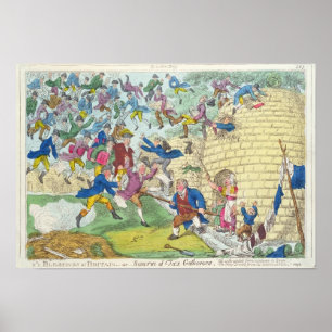 Britse belastingverlichting of zwerm poster