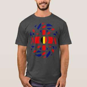 Britse Belgische Multinationale Patriot Flag Serie T-shirt