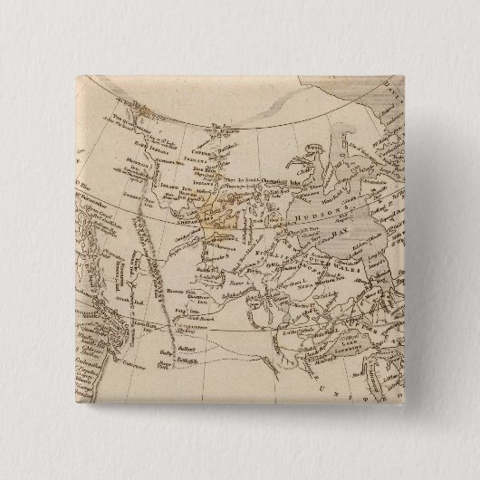 Britse bezittingen in Amerika Vierkante Button 5,1 Cm (Voorkant)