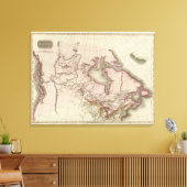 Britse bezittingen in Noord-Amerika Canvas Afdruk (Insitu (Woonkamer))