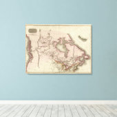 Britse bezittingen in Noord-Amerika Canvas Afdruk (Insitu (Houten vloer))