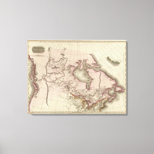 Britse bezittingen in Noord-Amerika Canvas Afdruk (Voorkant)