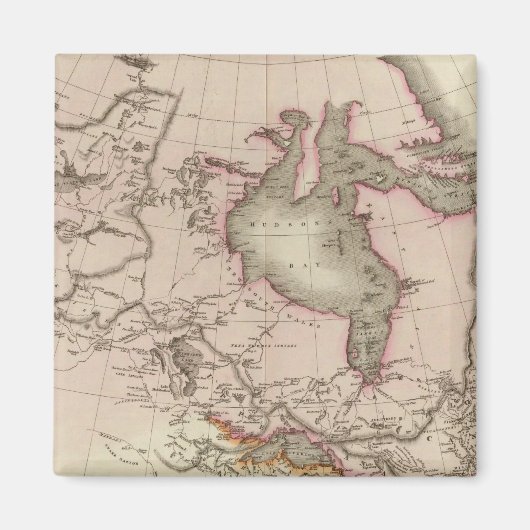 Britse bezittingen in Noord-Amerika Magneet (Voorkant)