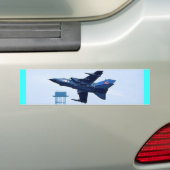 Britse blauwe jet bumpersticker (Op auto)