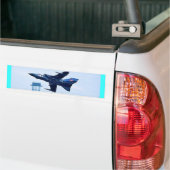 Britse blauwe jet bumpersticker (Op Truck)