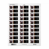 Britse Blue Cat Adresetiketten Etiket (Full Sheet)