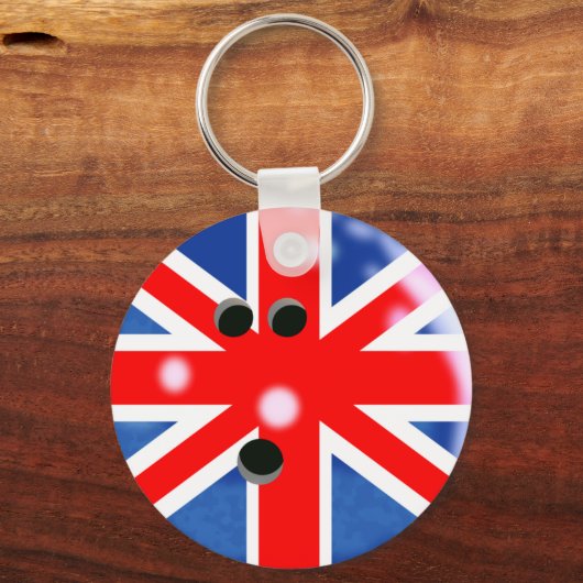 Britse Bowling Ball Sleutelhanger (Voorkant)