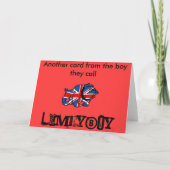 Britse Buldog patriottische Britten Kaart (Achterkant)