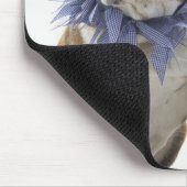 Britse bulldog en puppy met een jesterkraag, muismat (Hoek)