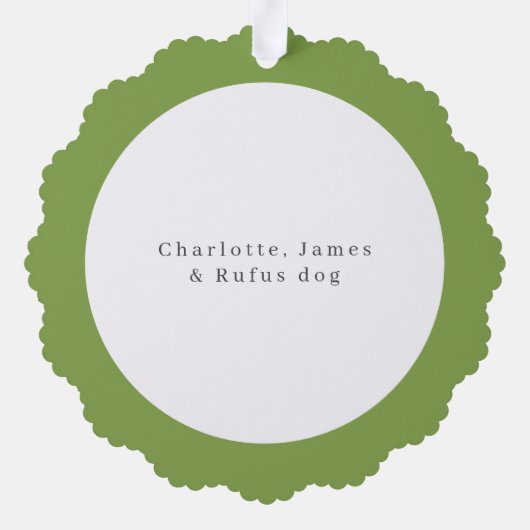 Britse Bulldog in Santa Hat Voordeur Kerstmis Ornament Kaart (Achterkant)