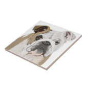 Britse Bulldog met Union Jack Tegeltje (Zijkant)