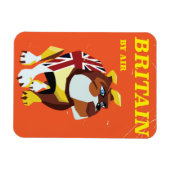 Britse Bulldog vintage reisposter Magneet (Horizontaal)
