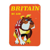 Britse Bulldog vintage reisposter Magneet (Verticaal)