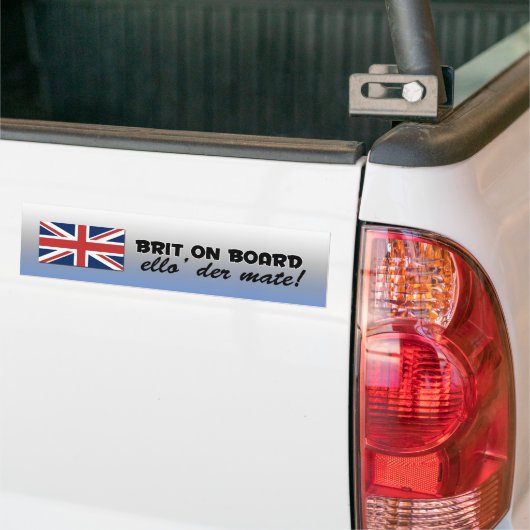 Britse bumpersticker (Op Truck)